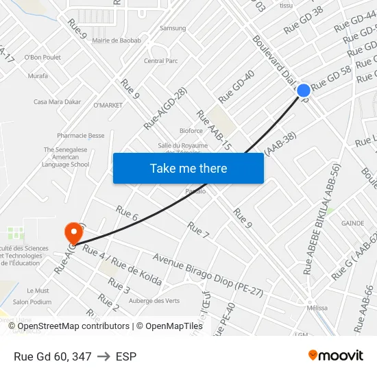 Rue Gd 60, 347 to ESP map