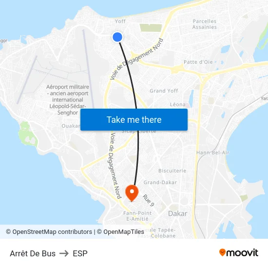 Arrêt De Bus to ESP map