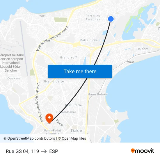 Rue GS 04, 119 to ESP map