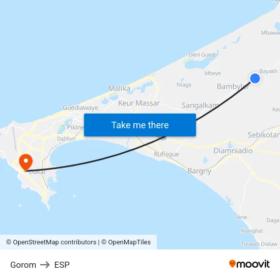 Gorom to ESP map