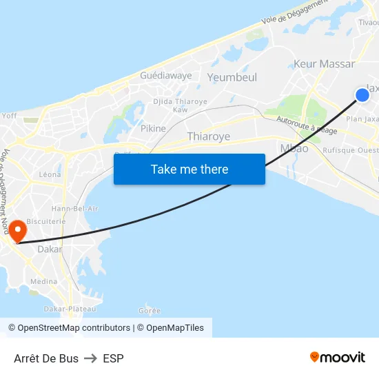 Arrêt De Bus to ESP map