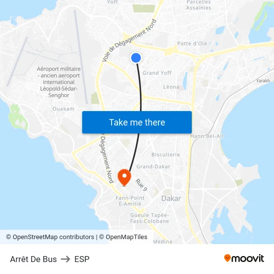 Arrêt De Bus to ESP map