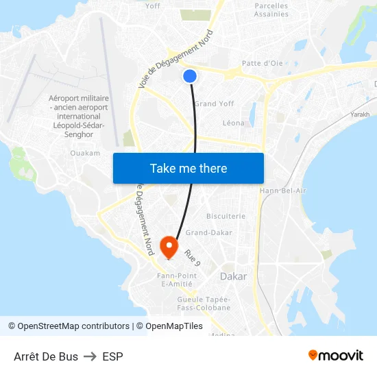 Arrêt De Bus to ESP map