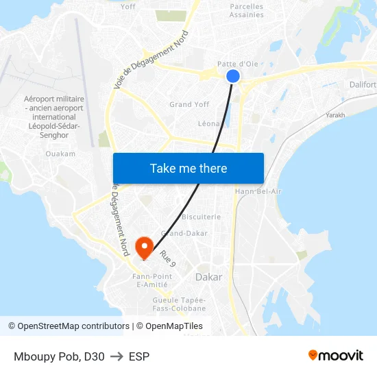 Mboupy Pob, D30 to ESP map