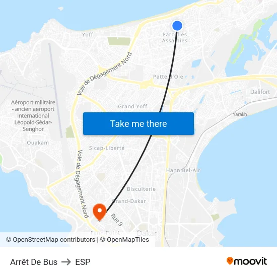 Arrêt De Bus to ESP map