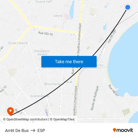 Arrêt De Bus to ESP map