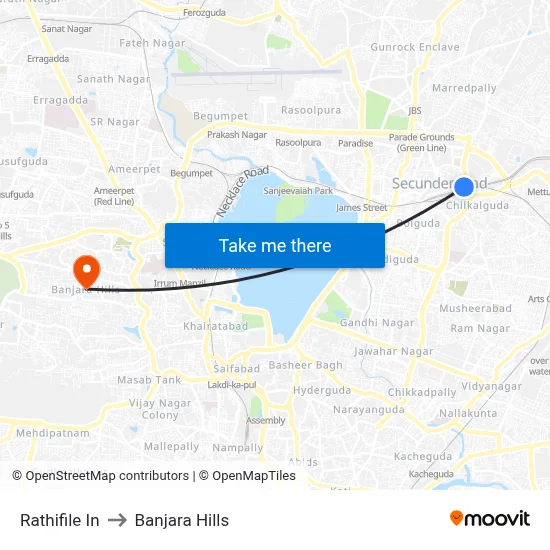 Rathifile In to Banjara Hills map
