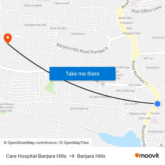 Care Hospital-Banjara Hills to Banjara Hills map
