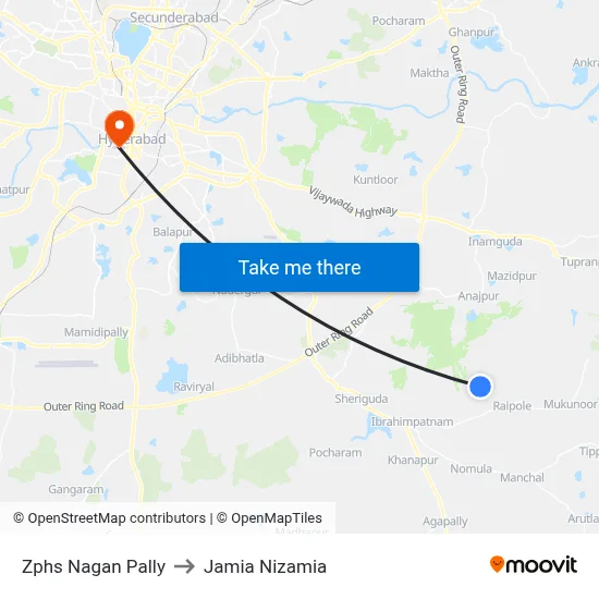 Zphs Nagan Pally Twd Choutupal to Jamia Nizamia map