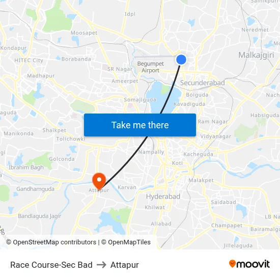 Race Course-Sec Bad to Attapur map