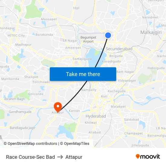 Race Course-Sec Bad to Attapur map