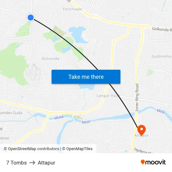 7 Tombs to Attapur map