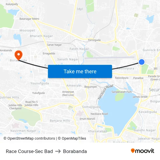 Race Course-Sec Bad to Borabanda map