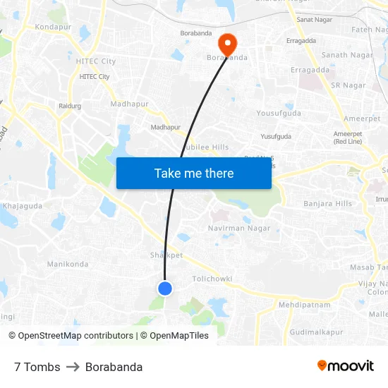 7 Tombs to Borabanda map