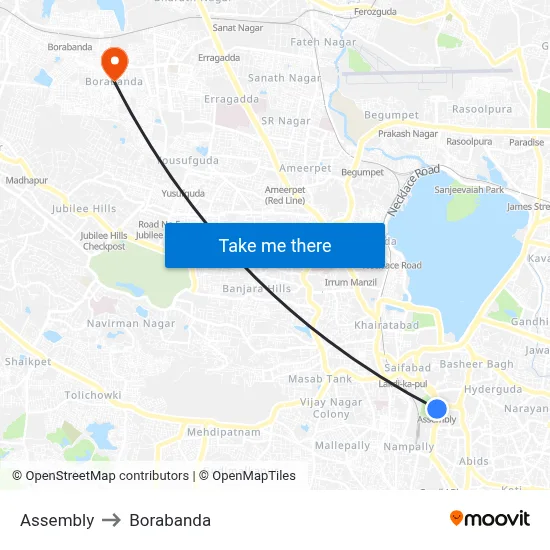 Assembly to Borabanda map