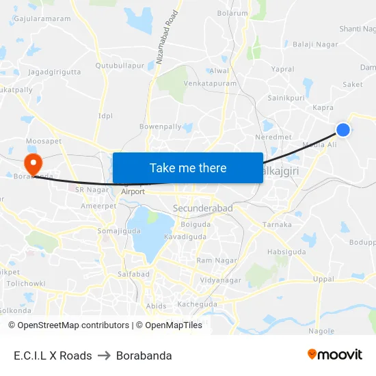 E.C.I.L X Roads to Borabanda map