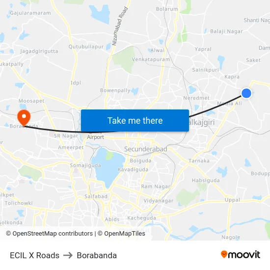 ECIL X Roads to Borabanda map