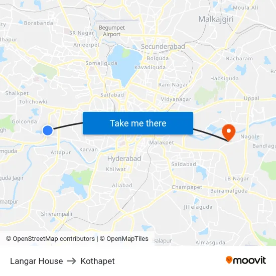 Langar House to Kothapet map