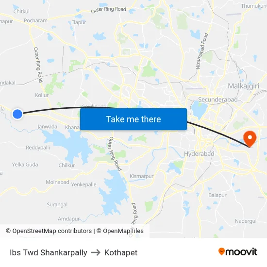 Ibs Twd Shankarpally to Kothapet map