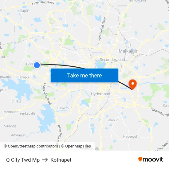 Q City Twd Mp to Kothapet map