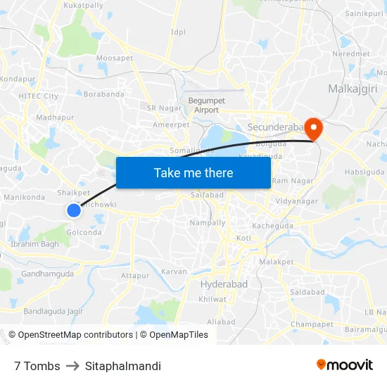 7 Tombs to Sitaphalmandi map