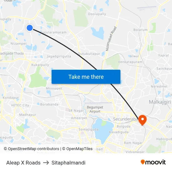 Aleap X Roads to Sitaphalmandi map