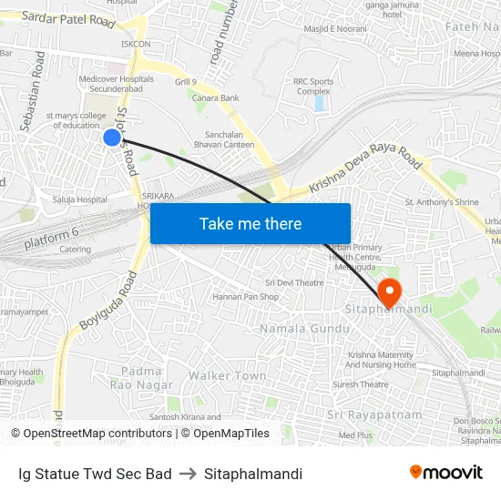 Ig Statue Twd Sec Bad to Sitaphalmandi map