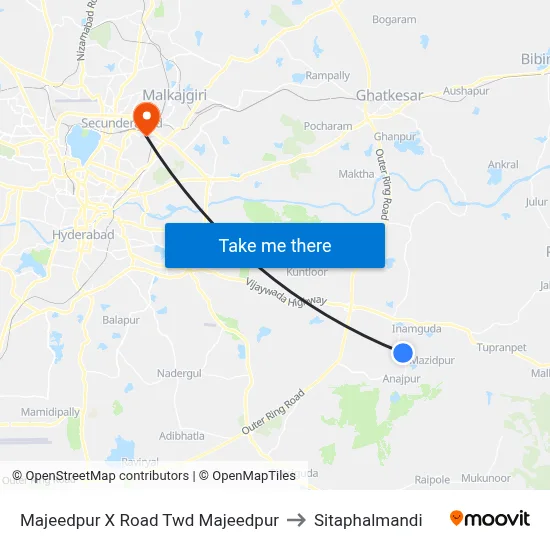 Majeedpur X Road Twd Majeedpur to Sitaphalmandi map