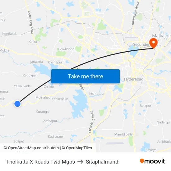 Tholkatta X Roads Twd Mgbs to Sitaphalmandi map