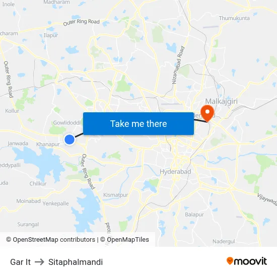 Gar It to Sitaphalmandi map