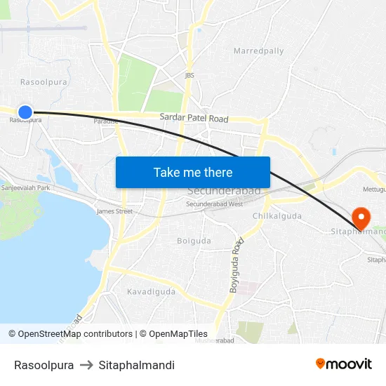 Rasoolpura to Sitaphalmandi map