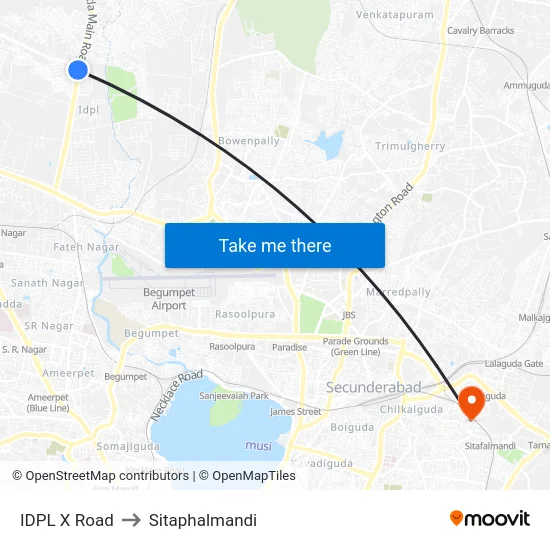 IDPL X Road to Sitaphalmandi map