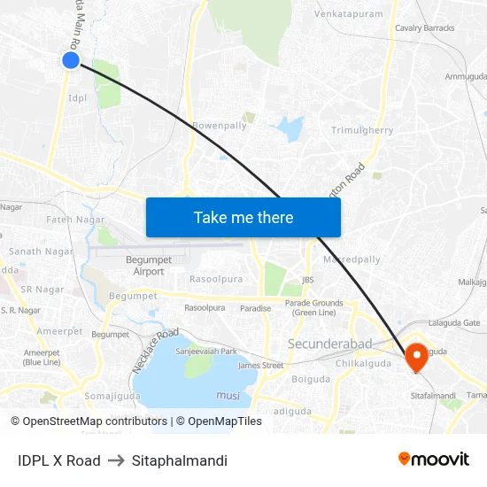 IDPL X Road to Sitaphalmandi map