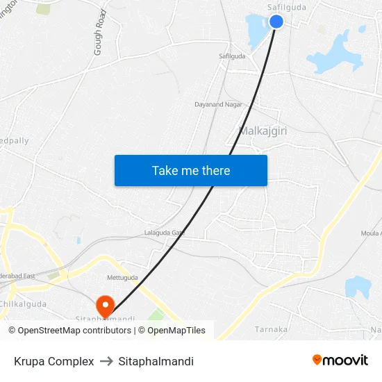 Krupa Complex to Sitaphalmandi map
