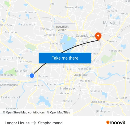 Langar House to Sitaphalmandi map
