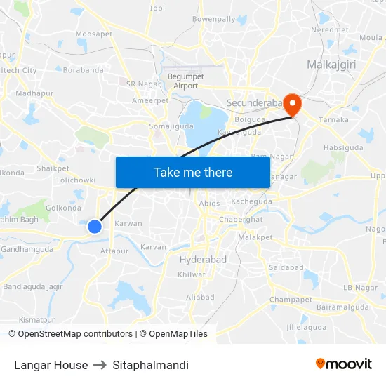 Langar House to Sitaphalmandi map