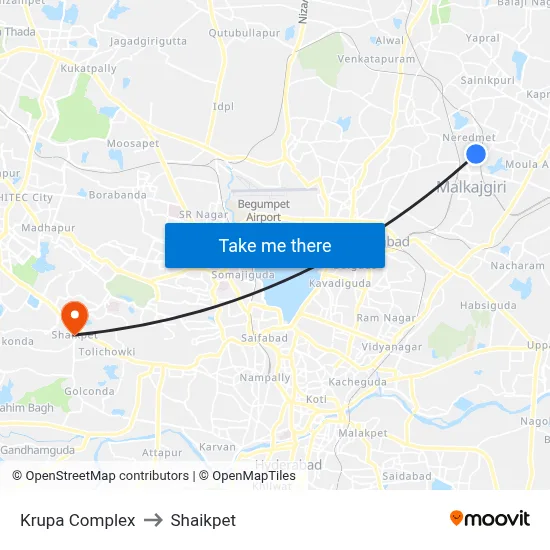 Krupa Complex to Shaikpet map