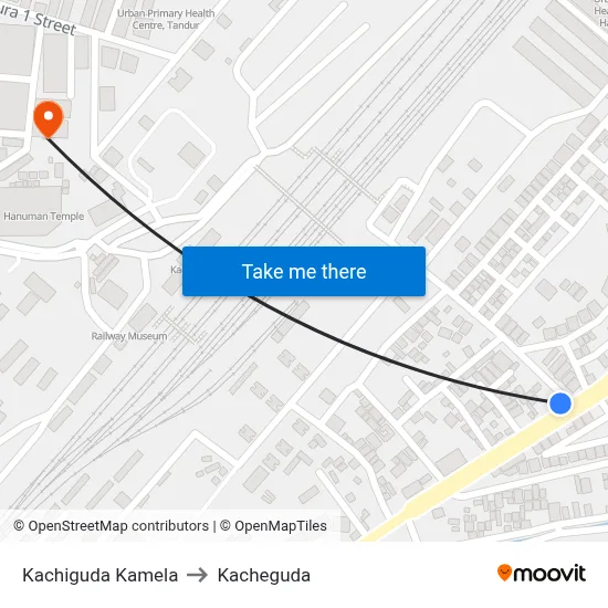 Kachiguda Kamela to Kacheguda map