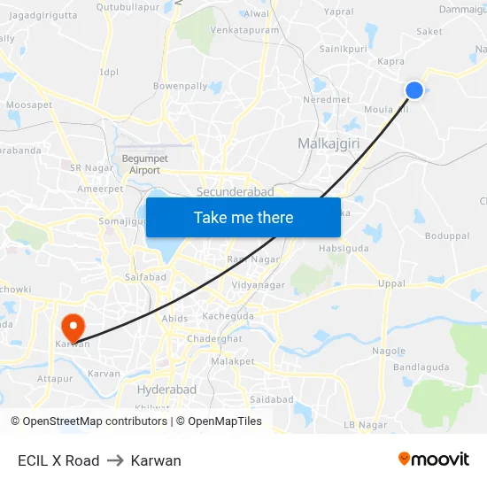 ECIL X Road to Karwan map