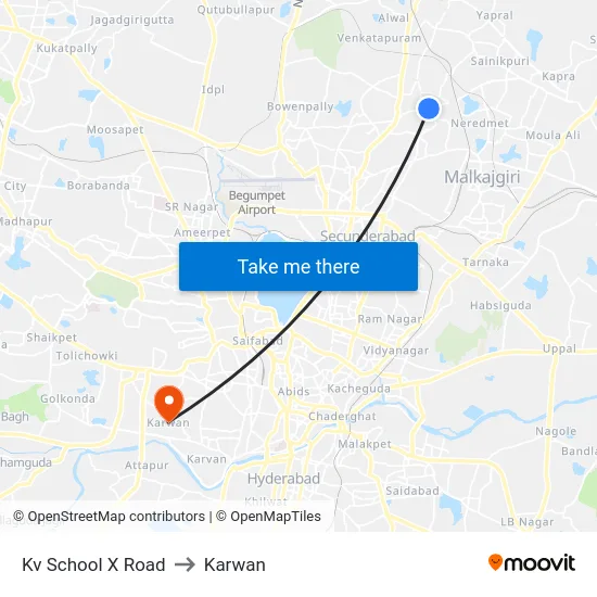 Kv School X Road to Karwan map