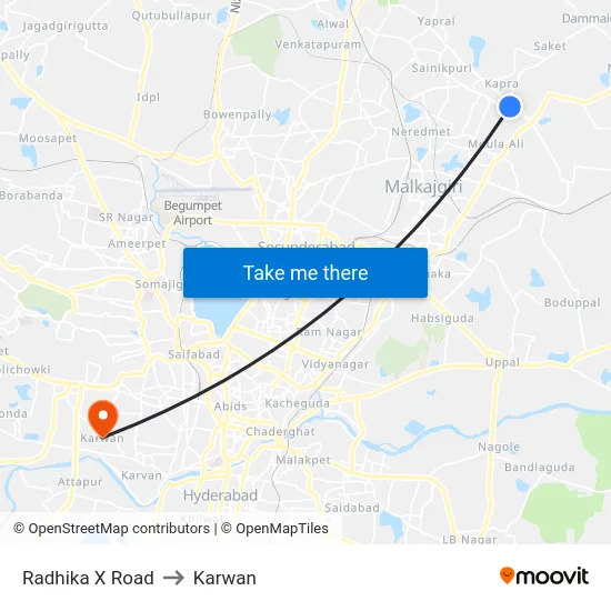 Radhika X Road to Karwan map