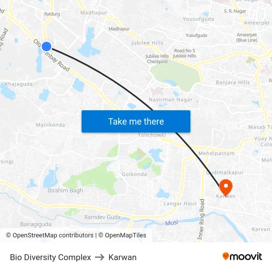 Bio Diversity Complex to Karwan map