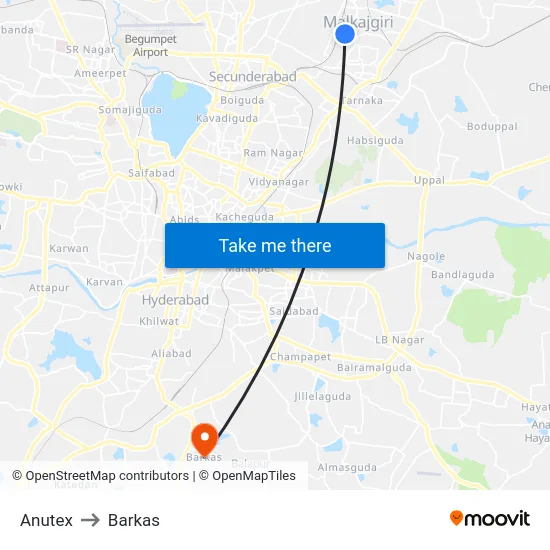 Anutex to Barkas map