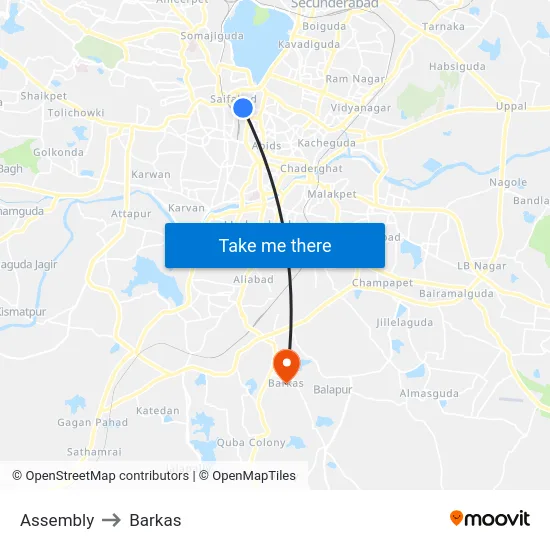 Assembly to Barkas map