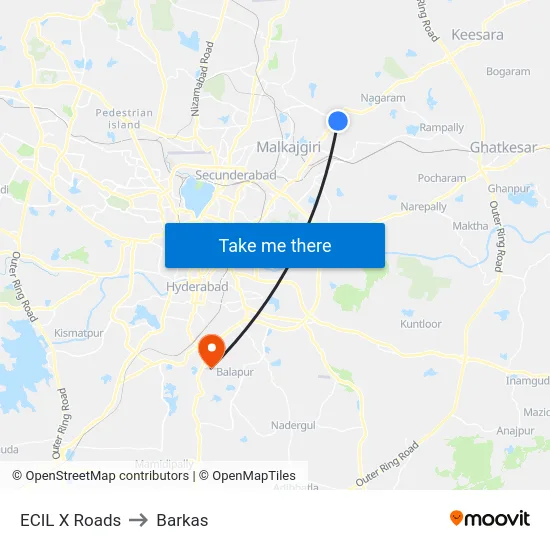 ECIL X Roads to Barkas map