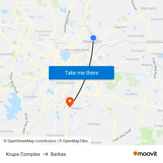Krupa Complex to Barkas map