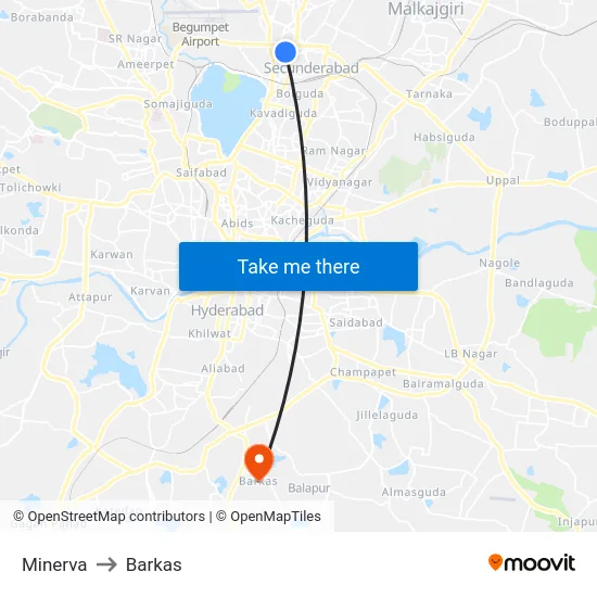 Minerva to Barkas map