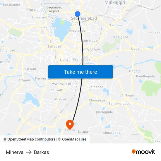 Minerva to Barkas map