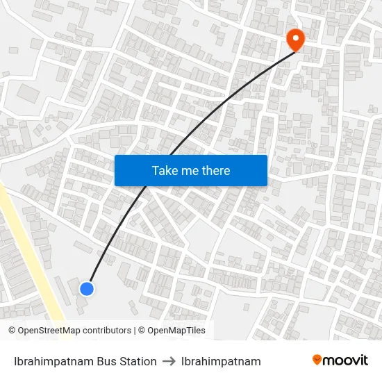 Ibrahimpatnam Bus Station to Ibrahimpatnam map