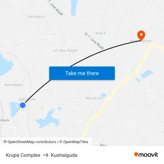Krupa Complex to Kushaiguda map